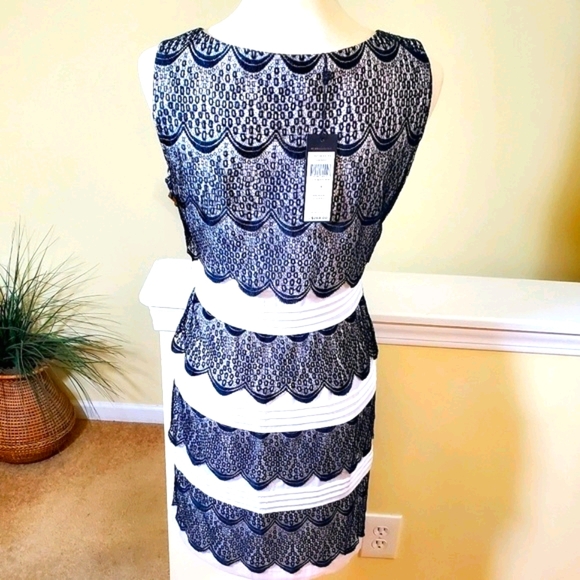 BCBGMAXAZRIA 'New' Black&White "Lorena" Dress - Picture 6 of 10